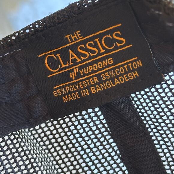 Bush Latte Trucker Snap Back Hat Beer Logo Flat Bill 5 Panel  Yupoong Mesh Cap - Picture 6 of 6